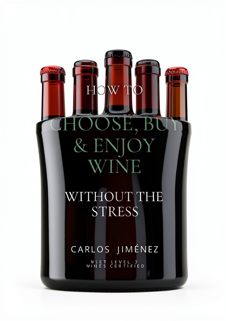 Installing Wine Buying Guide Kindle Edition by Author - 63 Page Interactive eBook on a wooden desk