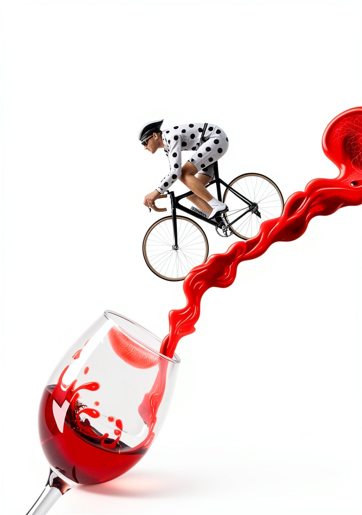 Installing Wine and Cycling Beginner Guide on a wooden desk