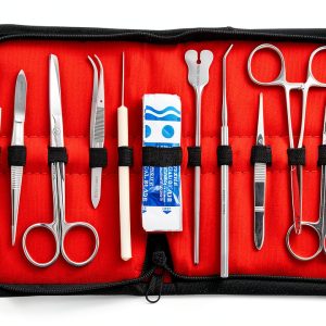 Advanced Dissection Kit Biology Lab Anatomy Dissecting Set with Stainless Steel Scalpel Knife Handle Blades for Medical Students and Veterinary by Cynamed (22 Pcs)-0