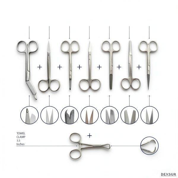Dissecting Kit DEXSUR 160‑Piece Stainless Steel for Veterinary Use-1