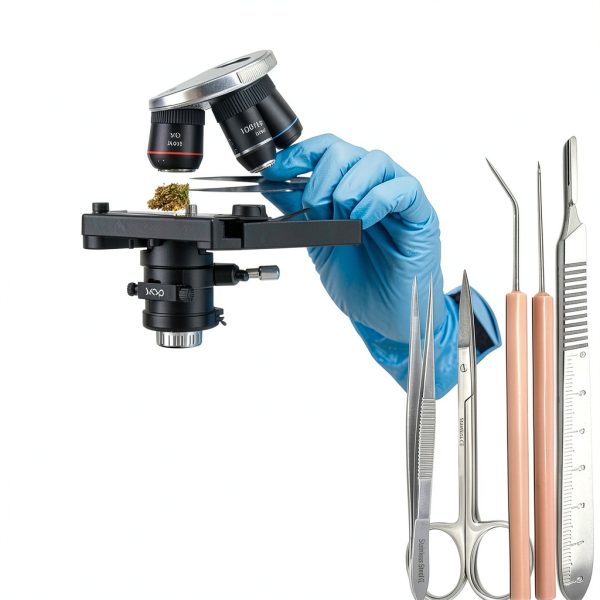 A2ZScilab Plant Study & Plant Research Kit, 17 PC - Botany Dissection kit for Lab and Field Study - Stainless Steel Scissors Forceps Scalpel Handle Glass Dropper + FREE Sharp Blades & Ruler in a Case-1