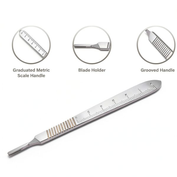 A2ZScilab Plant Study & Plant Research Kit, 17 PC - Botany Dissection kit for Lab and Field Study - Stainless Steel Scissors Forceps Scalpel Handle Glass Dropper + FREE Sharp Blades & Ruler in a Case-5