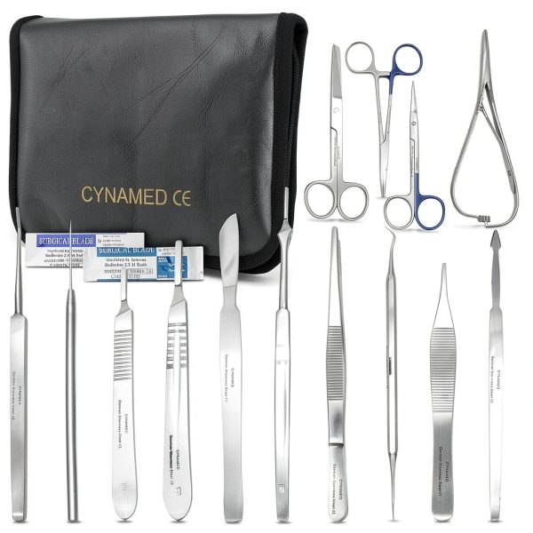 Dissection Kit 20Pcs by Surgical Design Steel Scalpel Kit Students-0