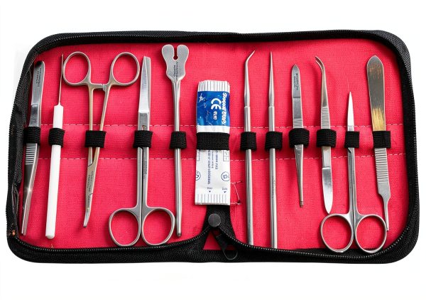 Student Dissecting Set 13-Piece Stainless Steel with Case Cynamed-2