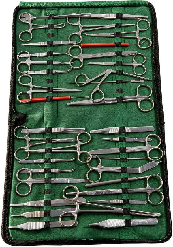 Premium ARTLAB 157 Pieces Instruments Kit Veterinary Scissors Forceps Needle Holders Scalpel Handle, Stainless Steel Instruments kit with Carrying case-4