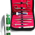 Dissecting German Kit Of 12 Pcs Scissors Forceps Probe Blades Needle Etc Cynamed-0