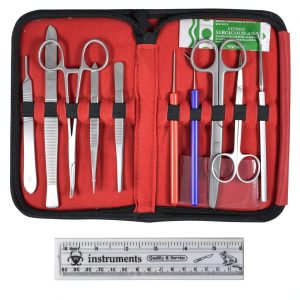 Med Student Anatomy Dissecting Kit Econo DR Instruments Leather Case-0