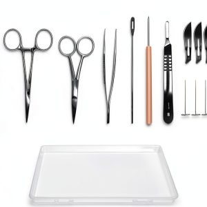 Deluxe Dissecting Set 20 Piece Dunrite Instruments Kit Plastic Case-0